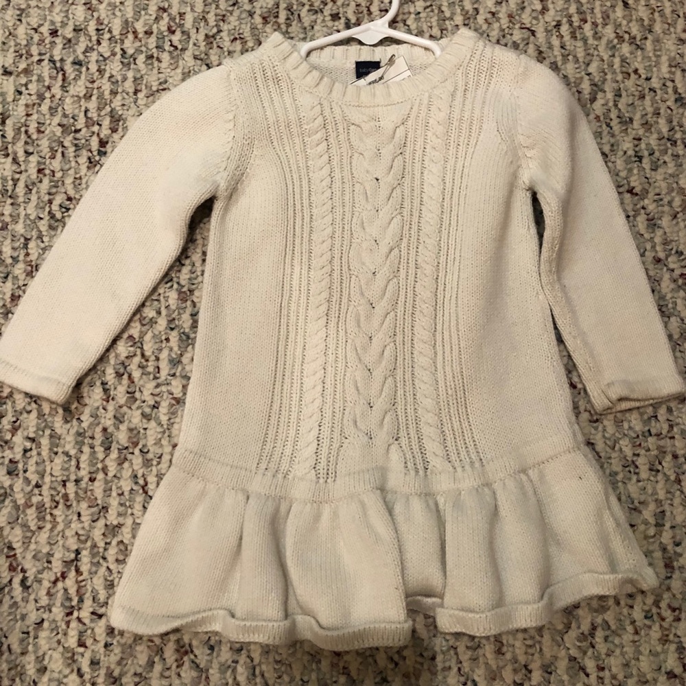 BabyGap cream Sweater dress.
